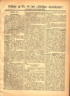 Beilage zu Nr.66 des „Wirsitzer Kreisblattes” 1903.08.22