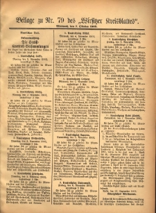 Beilage zu Nr.79 des „Wirsitzer Kreisblattes” 1903.10.07