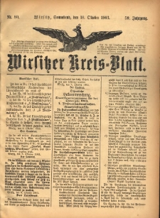 Wirsitzer Kreis-Blatt: herausgegeben vom Königlichen Landraths-Amte 1903.10.10 Jg.59 Nr80
