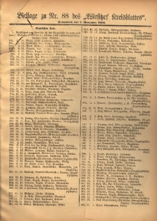 Beilage zu Nr.88 des „Wirsitzer Kreisblattes” 1903.11.07