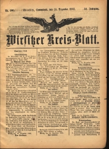 Wirsitzer Kreis-Blatt: herausgegeben vom Königlichen Landraths-Amte 1903.12.19 Jg.59 Nr100