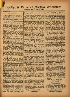 Beilage zu Nr.5 des „Wirsitzer Kreisblattes” 1904.01.16