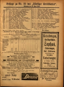 Beilage zu Nr.33 des „Wirsitzer Kreisblattes” 1904.04.27
