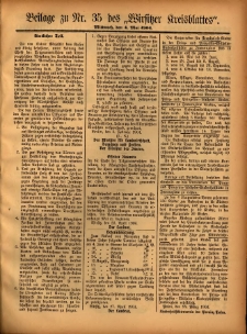 Beilage zu Nr.35 des „Wirsitzer Kreisblattes” 1904.05.04