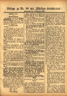 Beilage zu Nr.88 des „Wirsitzer Kreisblattes” 1904.11.08