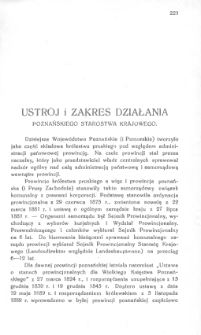 Ustrój i zakres działania Poznańskiego Starostwa Krajowego