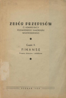 Finanse : przepisy dotacyjne i podatkowe