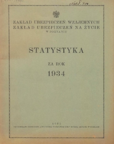 Statystyka za rok 1934