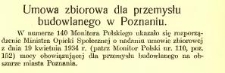 Umowa zbiorowa dla przemysłu budowlanego w Poznaniu