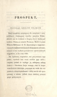 Przegląd Dziejów Polskich. Prospekt