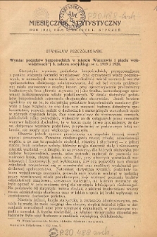 Miesięcznik Statystyczny Rok 1922-1923