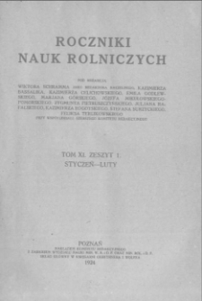 Roczniki Nauk Rolniczych T.11 (1924) - T.12 (1925)