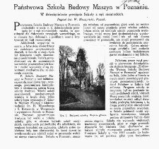 Państwowa Szkoła Budowy Maszyn w Poznaniu: w dziesięciolecieprzejęcia Szkoły z rąk niemieckich