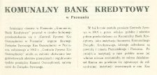 Komunalny Bank Kredytowy w Poznaniu
