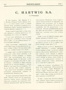 C. Hartwig S.A. w Poznaniu
