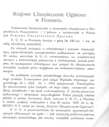 Krajowe Ubezpieczenie Ogniowe w Poznaniu