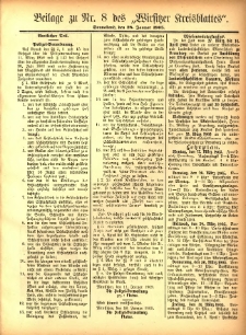 Beilage zu Nr.8 des „Wirsitzer Kreisblattes” 1905.01.28