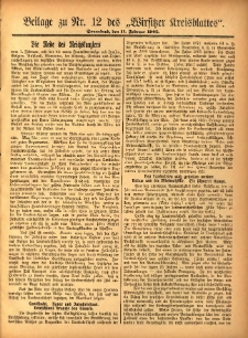 Beilage zu Nr.12 des „Wirsitzer Kreisblattes” 1905.02.11