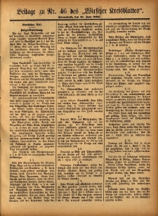 Beilage zu Nr.46 des „Wirsitzer Kreisblattes” 1905.06.10