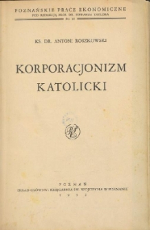 Korporacjonizm katolicki