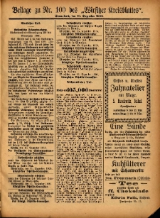 Beilage zu Nr.100 des „Wirsitzer Kreisblattes” 1905.12.16