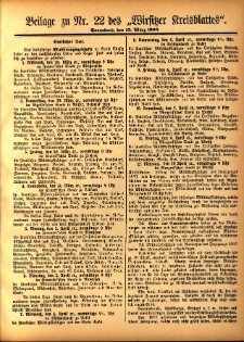 Beilage zu Nr.22 des „Wirsitzer Kreisblattes” 1906.03.17
