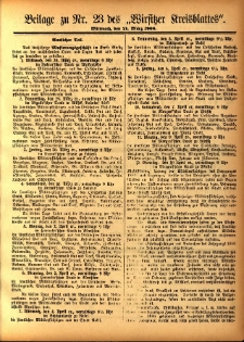 Beilage zu Nr.23 des „Wirsitzer Kreisblattes” 1906.03.21
