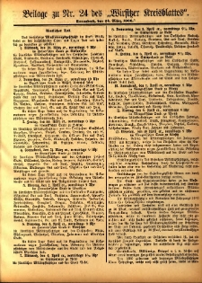 Beilage zu Nr.24 des „Wirsitzer Kreisblattes” 1906.03.24