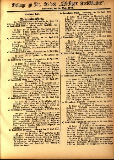 Beilage zu Nr.26 des „Wirsitzer Kreisblattes” 1906.03.31