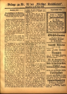 Beilage zu Nr.32 des „Wirsitzer Kreisblattes” 1906.04.21