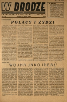 W Drodze : dwutygodnik polityczny i literacki. 1944.04.16 R.2 Nr8