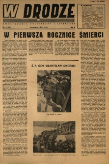 W Drodze : dwutygodnik polityczny i literacki. 1944.07.01 R.2 Nr13