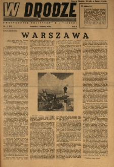 W Drodze : dwutygodnik polityczny i literacki. 1944.09.01 R.2 Nr17