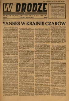 W Drodze : dwutygodnik polityczny i literacki. 1945.02.16 R.3 Nr4