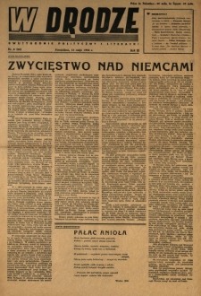 W Drodze : dwutygodnik polityczny i literacki. 1945.05.16 R.3 Nr8