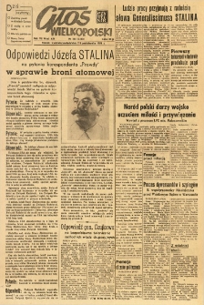 Głos Wielkopolski. 1951.10.07-08 R.7 nr264 Wyd.AB