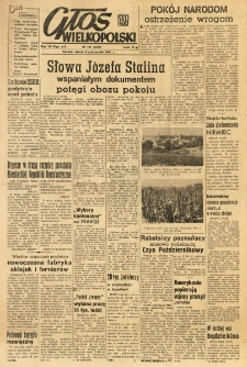 Głos Wielkopolski. 1951.10.09 R.7 nr265 Wyd.AB