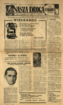 Nasza Droga : the newspaper for Poles in Australia. 1962.04.22 R.11 Nr8