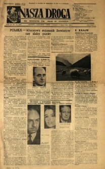 Nasza Droga : the newspaper for Poles in Australia. 1963.07.07 R.12 Nr13