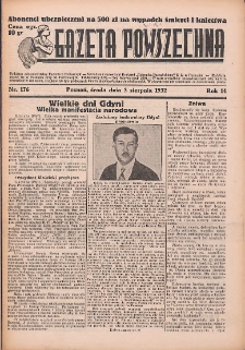 Gazeta Powszechna 1932.08.03 R.14 Nr176