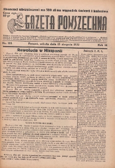Gazeta Powszechna 1932.08.13 R.14 Nr185