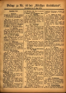 Beilage zu Nr.46 des „Wirsitzer Kreisblattes” 1906.06.09