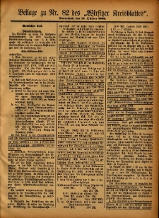 Beilage zu Nr.82 des „Wirsitzer Kreisblattes” 1906.10.13