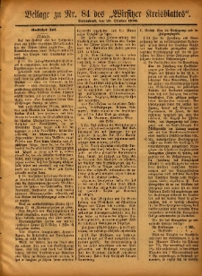 Beilage zu Nr.84 des „Wirsitzer Kreisblattes”1906.10.20