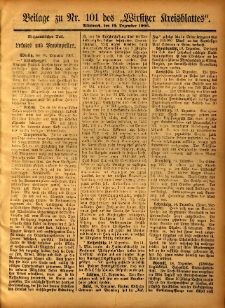Beilage zu Nr.101 des „Wirsitzer Kreisblattes” 1906.12.19