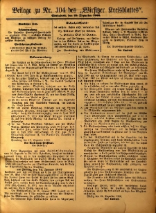 Beilage zu Nr.104 des „Wirsitzer Kreisblattes” 1906.12.29