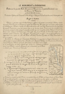 Le Monument de Novgorod : etudes sur les peuples Indo-Européens et Touraniens et particuliéement sur les Slaves et les Mosconites