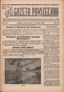 Gazeta Powszechna 1932.08.02 R.14 Nr175