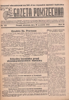 Gazeta Powszechna 1932.09.18 R.14 Nr215