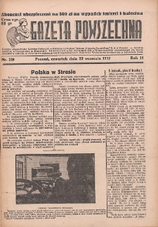 Gazeta Powszechna 1932.09.22 R.14 Nr218